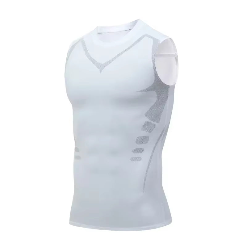 SculptPro™ – Men's Ionic Slimming Compression Vest