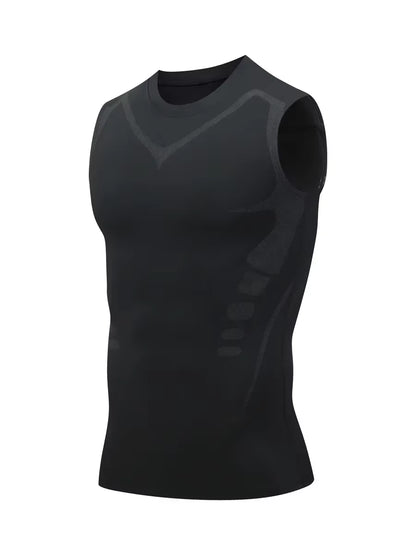 SculptPro™ – Men's Ionic Slimming Compression Vest